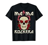 Mama Rockera con Calavera y Rosas, Mama Rockera Camiseta