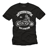 Camisetas de Motos para Hombre - Black Rock - Negro XL