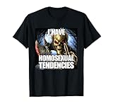 Tendencias Homosexuales Divertido Cringe Duro Esqueleto Meme Camiseta
