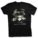 Metallica - Rock Off Officially Licensed - T-Shirt Camiseta Master of Puppets Vintage Distress T Shirt (XX-Large)