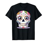 Camiseta Calavera Divertida para niños Dibujo Gracioso Camiseta