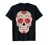 Calavera mexicana de azúcar Día de los Muertos Halloween Camiseta