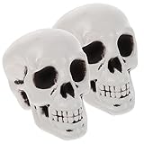 HEMOTON 4 Piezas Accesorios De Calavera De Halloween Esqueleto De Juguete Adorno De Calavera Espeluznante Decoración De Calavera Cráneo Pequeño Recortar Pequeño Cráneo Mini Juguetes Lleno