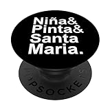 'Niña & Pinta & Santa María' Cristóbal Colón, tres carabelas PopSockets PopGrip Intercambiable