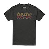 AC/DC A Punto de Rock Tour Camiseta, Negro, XL para Hombre