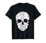 Calavera de gato Kawaii con gatitos blancos Camiseta