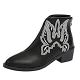 Botas Boxeo Mujer,Botas Mujer Comodos Casual Suela de Crepe Antideslizante Confortables Botines Western Botines Estilo Punk Trekking Zapatos con Plataforma Senderismo