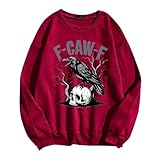 Sudadera Mujer Lentejuelas para Premama Adolescentes Dye Camisa Calavera Verano Cuadros Mujeres Tipo Vuelto Arcoiris Floreada Ranglan Limon Cerradas Gigantes Compartir Teja