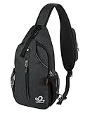 Waterfly Mochila Cruzada Pecho Mochila Bandolera para Ciclismo Senderismo Casual Hombre y Mujer