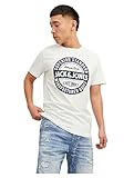 JACK & JONES Jjejeans tee SS O-Neck Noos 23/24 Camiseta, Cloud Dancer, XL para Hombre