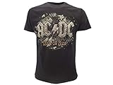 AC/DC Camiseta original Rock or Bust con etiqueta y etiqueta de originalidad camiseta Negro M