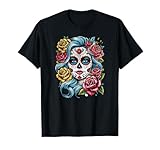 La Catrina Día De Los Muertos Calavera De Azúcar Dia De Los Muertos Camiseta