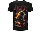 Camiseta ACDC para hombre AC/DC AC DC original Hells Bells oficial negro camiseta Campanas Hard Rock, Negro , L