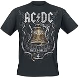 AC/DC Hells Bells Hombre Camiseta Negro L 100% algodón Vorne Bedruckt Regular