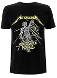 Metallica ...and Justice For All - Tracklist Hombre Camiseta Negro M, 100% algodón, Regular