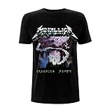 Metallica Creeping Death_Men_bl_TS: L Camiseta, Negro (Black Black), Large para Hombre