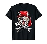 Disfraz de capitán de calavera con diseño de pirata de gato Camiseta