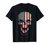 Calavera con Bandera de Estados Unidos USA Skull Camiseta