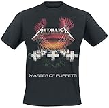 Metallica Master of PuppetSropean Tour '86_Men_bl_TS:2XL Camiseta, Negro (Black Black), XX-Large para Hombre