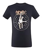 AC/DC Stiff – Camiseta de, Todo el año, Hombre, Color Negro, tamaño Large