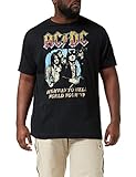 AC/DC ACDC-Highway World Tour 79' -s T-Lrg Camiseta, Negro (Black Blk), Large (Talla del Fabricante: Large) para Hombre