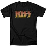 Kiss - Hombres camiseta clásica, Large, Black