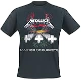 Metallica Master of Puppets Hombre Camiseta Negro L