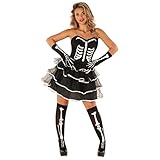Fun Shack Disfraz Esqueleto Mujer Halloween, Disfraz Esqueleto Adulto Mujer, Vestido Esqueleto Mujer, Disfraz Mujer Esqueleto, Disfraces Esqueleto Mujer, Disfraz Halloween Mujer Esqueleto Talla XL