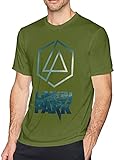 Customized Cool Short Sleeve Linkin-Park Rock Band Logo Crew Neck T-Shirt for Mens,Tops Camisetas y Tops(Large)