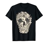 chica triste en flor calavera alt arte gótico Camiseta