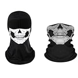 Wnddle Ghost Mask, Pasamontañas Calavera, Pasamontañas, Máscaras de Terror, Calavera Máscaras de Terror Máscara de Cara Completa, para Moto Piscina equitación y por Hallowmas