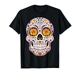 Calavera de azúcar Halloween Día De Los Muertos Calavera Camiseta