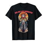 México Mexicano Motocicleta Calavera Azúcar Dia De Los Muertos Camiseta