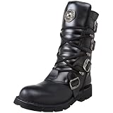 New Rock M 1473 S1 - Botas de motorista unisex para adulto, Negro (Negro Itali Negro Nomada Negro Planin), 43 EU