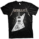 Metallica Papa Het Guitar Hombre Camiseta Negro L 100% algodón Regular