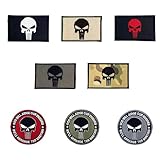 8 parches de calaveras, parches para mochila, parches para ropa, parches de costura, parches divertidos para ropa, parches cuadrados
