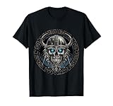 Camiseta de calavera con diseño vikingo Camiseta