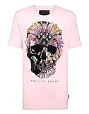 Philipp Plein Unisex T-Shirt Round Neck SS Colorful Skull Small