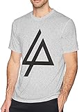 Customized Geek Short Sleeve Linkin-Park Logos Crew Neck T-Shirts for Mens,Gray Tops Tees Camisetas y Tops(Small)