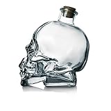 3d cristal, decantador de calavera Vodka vino botella copa claro, vidrio, 120 ml