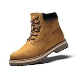 Bruno Marc Botas al Aire Libre Impermeables con Aislamiento de Invierno y Nieve para Hombre,Size 42,Amarillo,SBSB226M-E