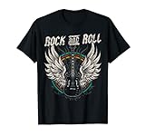 Rock and Roll Guitarra Vintage Rock Music Camiseta