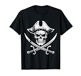 Camiseta vintage de calavera pirata - Espadas y calaveras para niños o adultos Camiseta