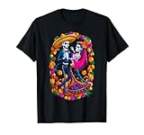 Día De Los Muertos Dia De Los Muertos Esqueletos Bailando Mexicano Camiseta