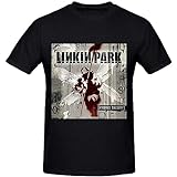 Linkin Park Hybrid Theory - Camisetas para hombre, cuello redondo, color negro, Negro, 50