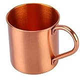 zalati Moscow Mule - Taza de cobre puro sin forro interior para cóctel, café, cerveza, leche, agua