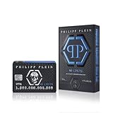 Philipp Plein – Eau de Toilette No Limits Super Fresh 50 ml – Perfume para Hombres – Notas Frescas y Amaderadas – Una Ola de Energía, Hedonismo y Éxito – Frasco de Vidrio Lacado en Negro y Azul