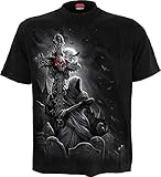 Spiral Grave Walker Hombre Camiseta Negro S 100% algodón Regular
