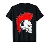 Punk calaveras huesos iroquíes peinados rockeros musicales Camiseta