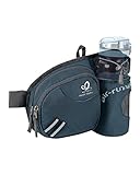 Waterfly Riñonera Running Deportiva Hombre Mujer con Soporte para Botellas Bolsa de Cintura para Correr Senderismo (Azul Marino)